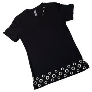 Amusing Grommets Women's Black Crew Tee